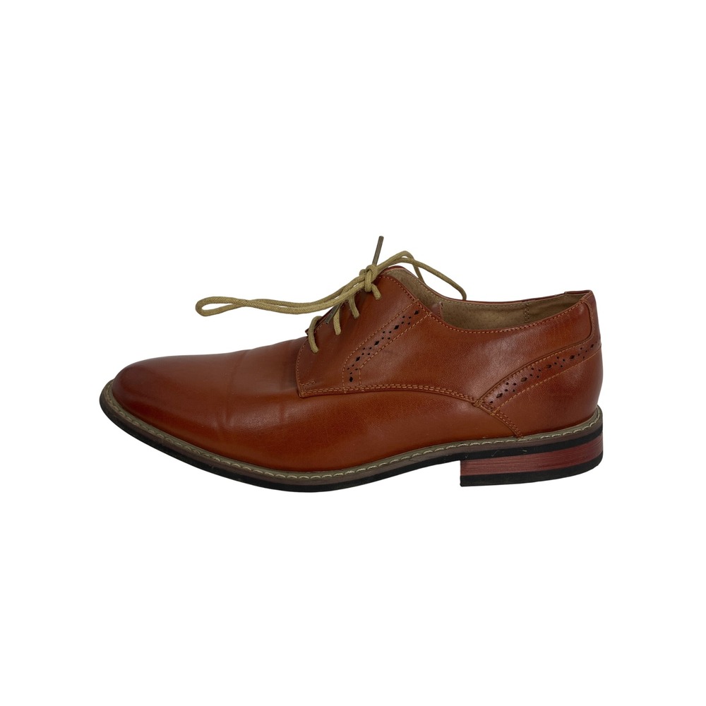 Bruno Marc Derby Oxford Leather Dress Shoes Mens 10 Tan Lace Up Prince 16